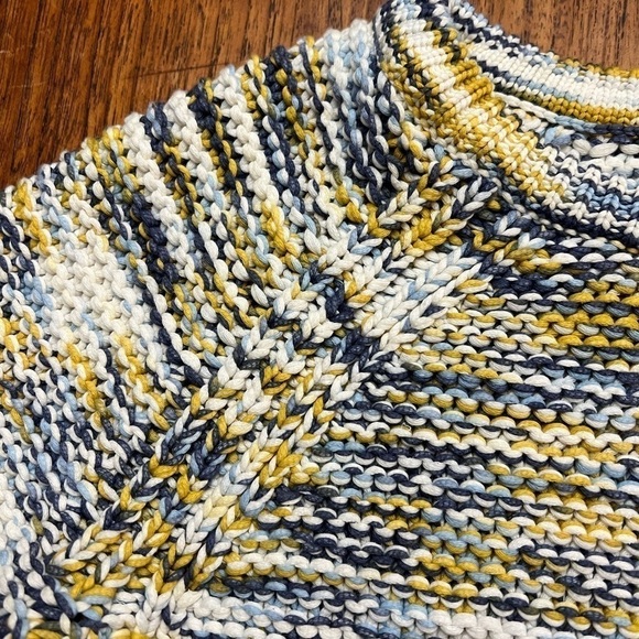 Theory Chunky Boxy Cotton Blend Crewneck Pullover / Medium - Picture 6 of 10